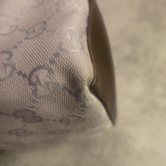 Gucci Monogram Bamboo Handle Tote - Picture 4 of 14